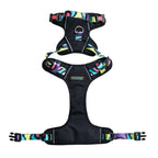 Waggety Adjustable Full Body Dog Harness - Comfortable Fit, Lightweight Polyester, Black | Grocsy