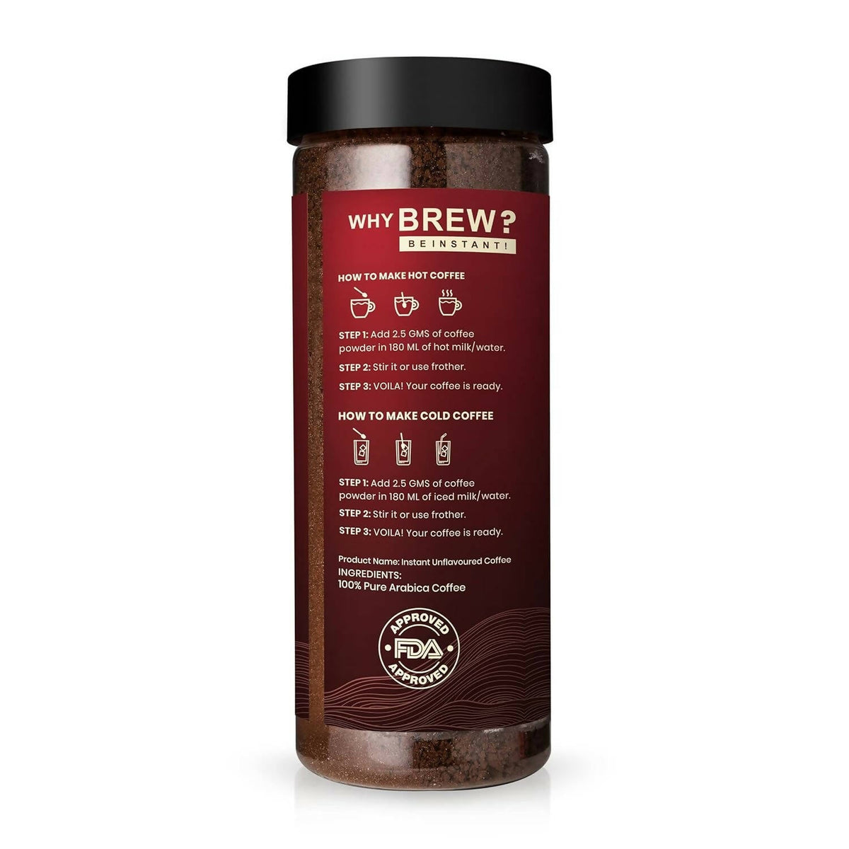 Bevzilla 100% Arabica Instant Classic Strong Coffee Powder | Grocsy