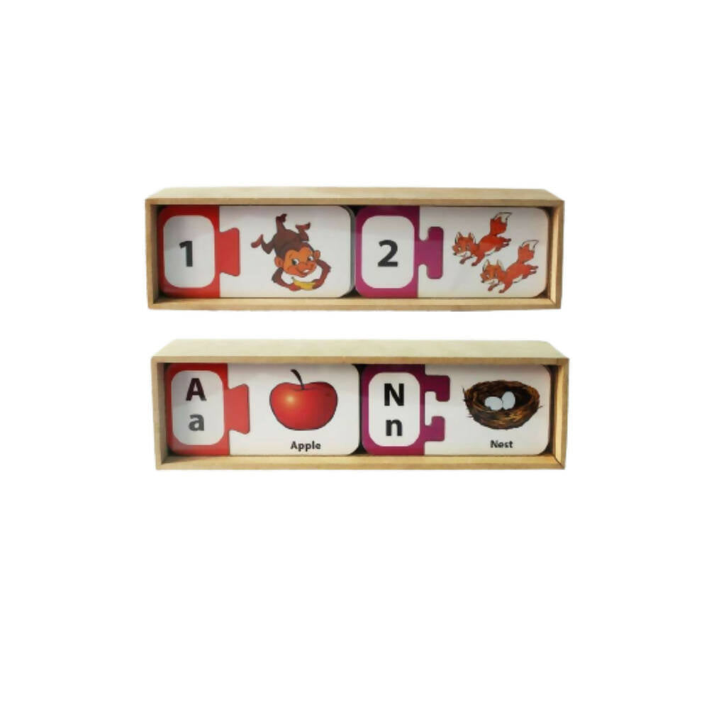 Matoyi Educational Puzzles Kit (Alphabets & Numbers) | Grocsy