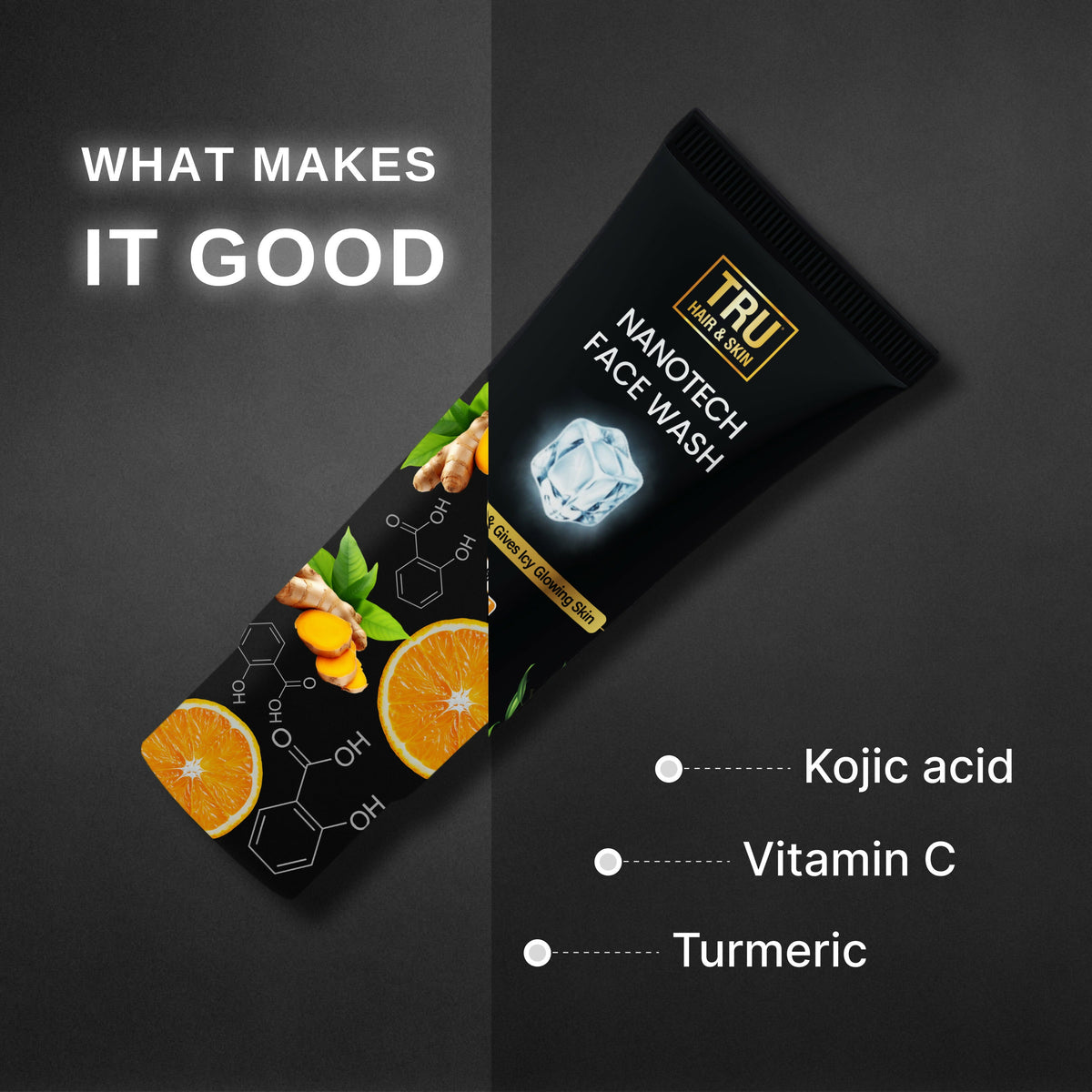Tru Hair & Skin Nanotechnology Facewash For Sensitive-Acne Prone Skin | Grocsy