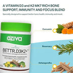 OZiva Plant Based Bettr.D3K2+ Capsules | Grocsy