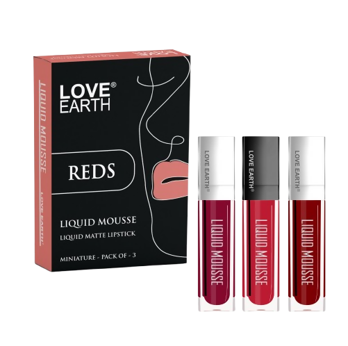 Love Earth Liquid Mousse Matte Lipstick - Reds | Grocsy