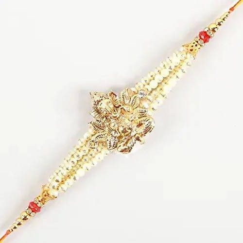Ganesha Blessings Rakhi & Soan Papdi | Grocsy