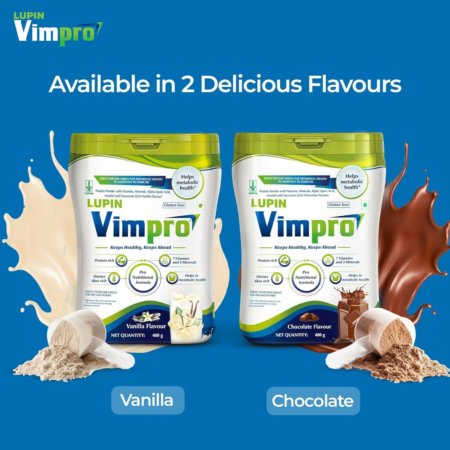 Lupin Vimpro Nutritional Vanilla Protein Powder | Grocsy