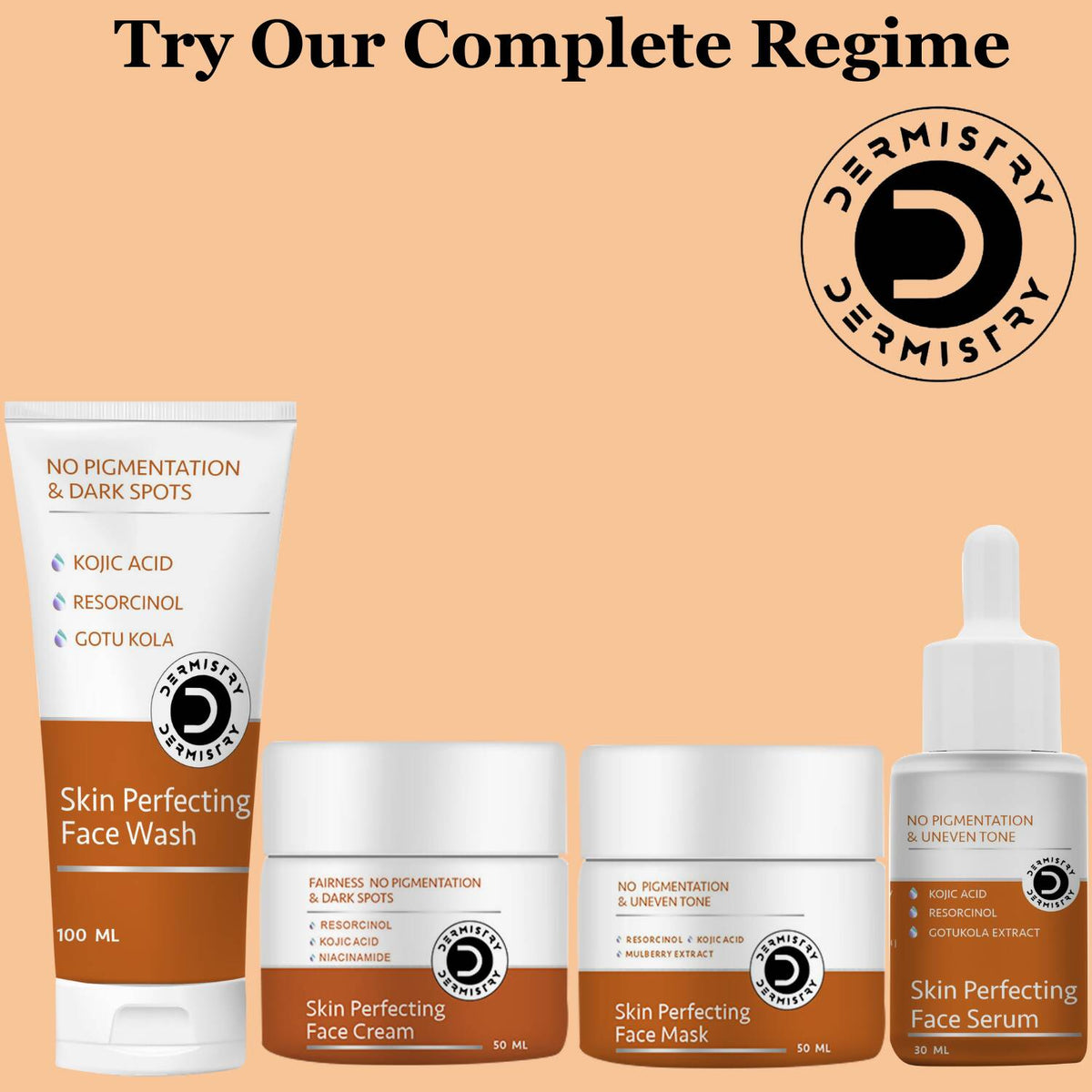 Dermistry Skin Perfecting Face Mask & Skin Perfecting Face Serum | Grocsy