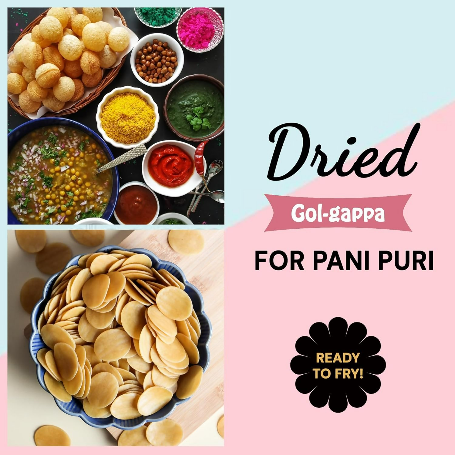 Urban Platter Pani Puri Golgappa Pellets Ready-To-Fry Or Microwave | Grocsy