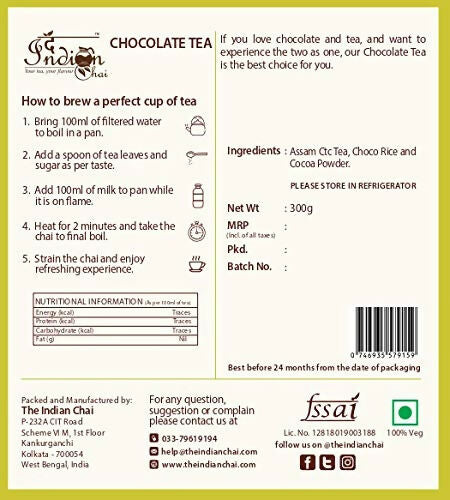 The Indian Chai - Chocolate Tea | Grocsy