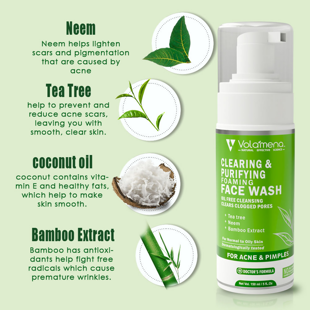 Volamena Clearing And Purifying Foaming Face Wash | Grocsy