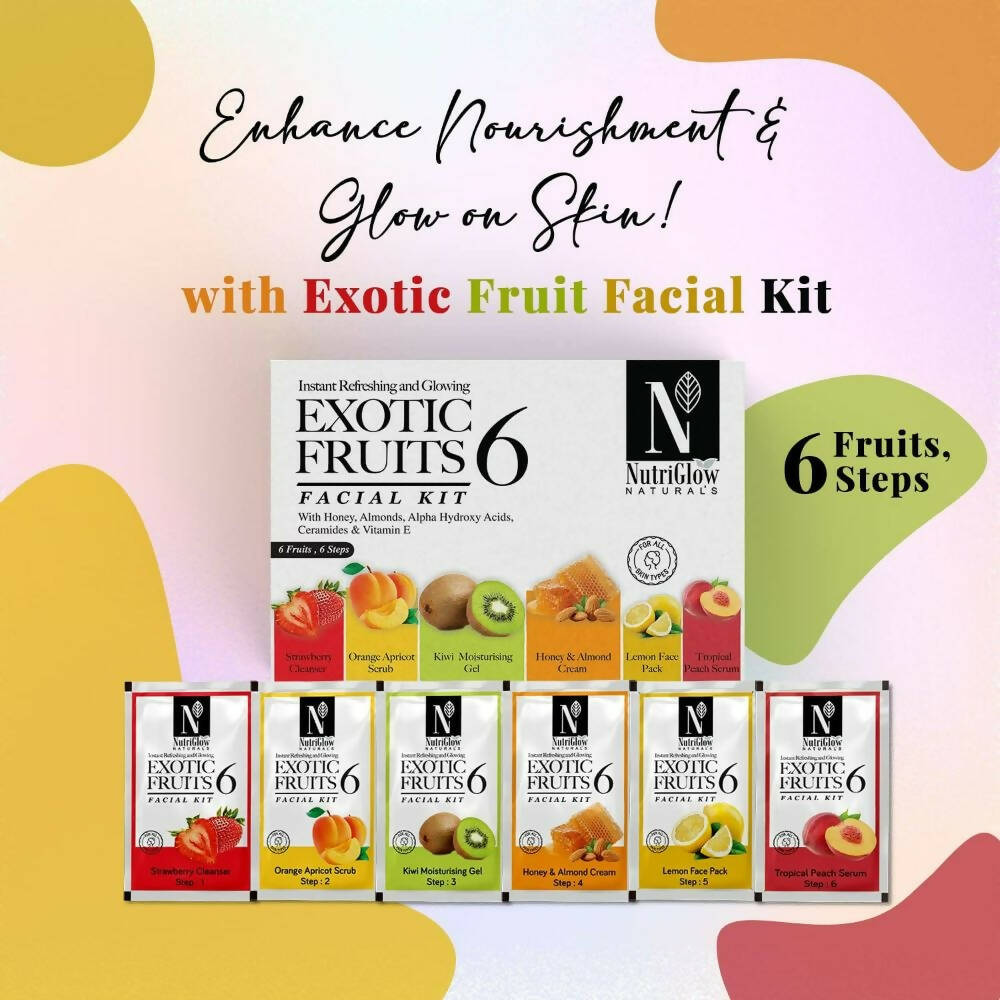 NutriGlow NATURAL'S Exotic Fruit Facial Kit | Grocsy