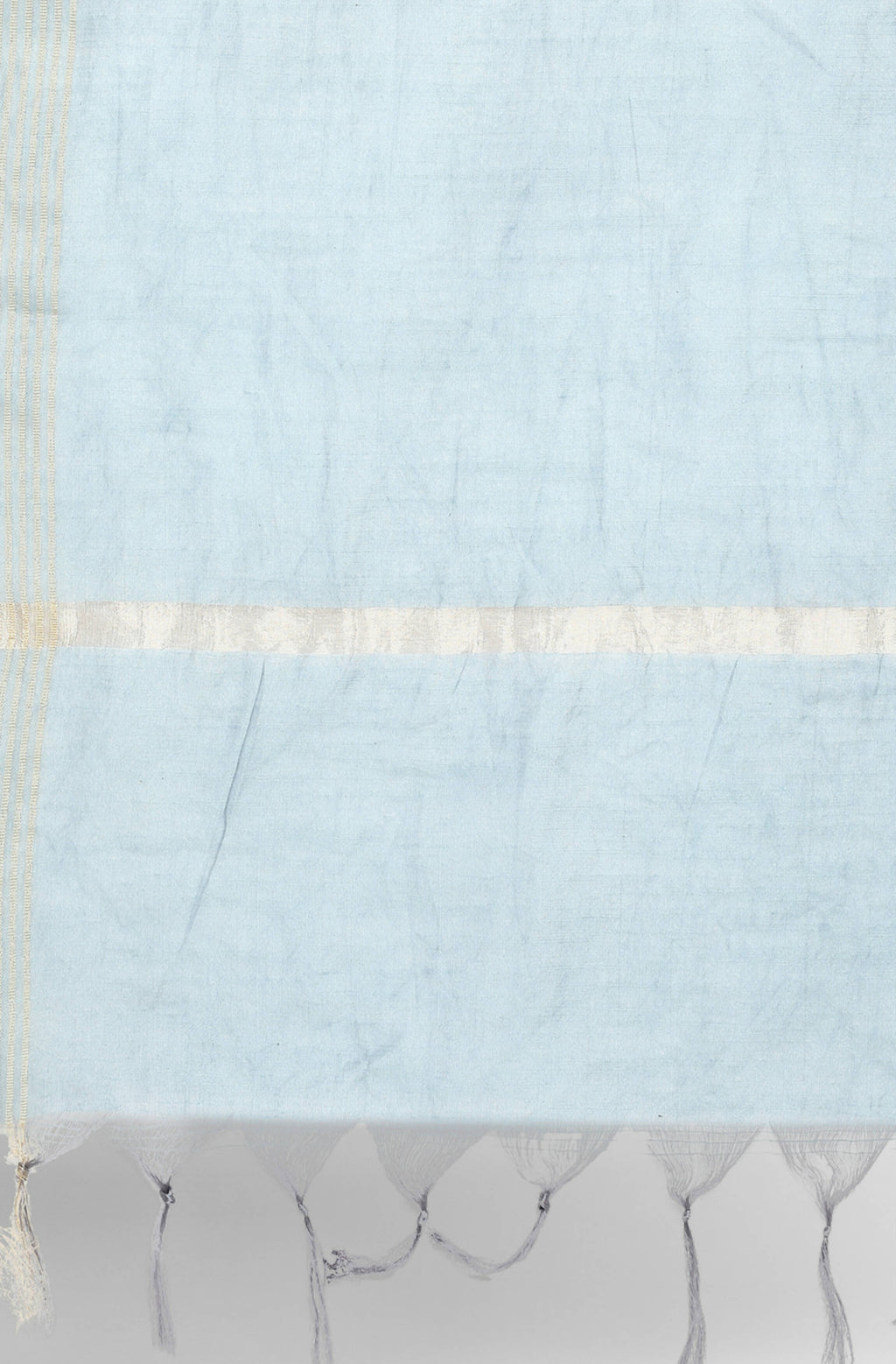 Janasya Women's Blue Cotton Floral Print Top With Palazzo | Grocsy