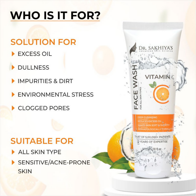 Dr.Sakhiya Vitamin C Face Wash | Grocsy