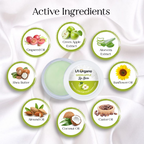 LA Organo Green Apple Lip Balm For Dry Chapped Lips | Grocsy