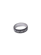 NVR Men's Silver Metal Ring | Grocsy