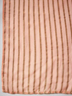 Peach Georgette Handwork Unstitched Dress Material - Hanika | Grocsy