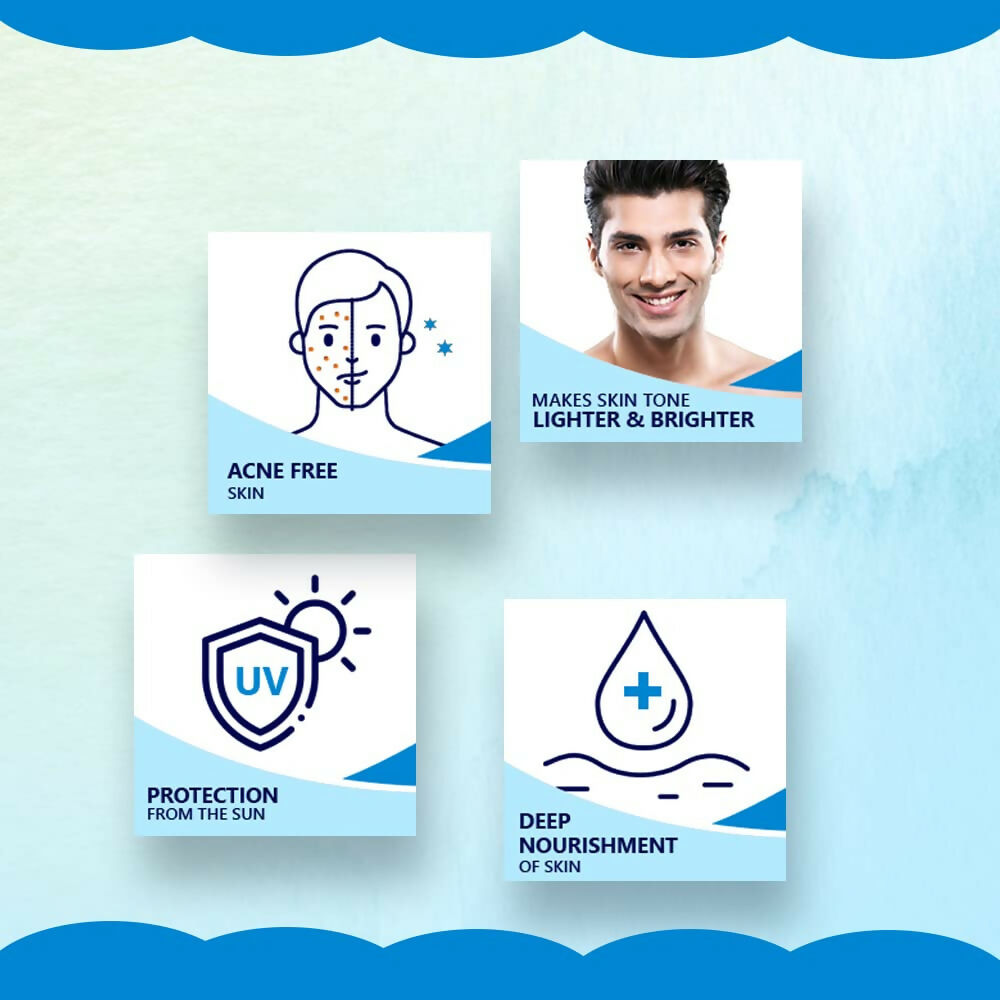 Sunny Herbals Glamour Cream For Men With Aloe Vera To Moisturize & Reduce Dark Spots | Grocsy