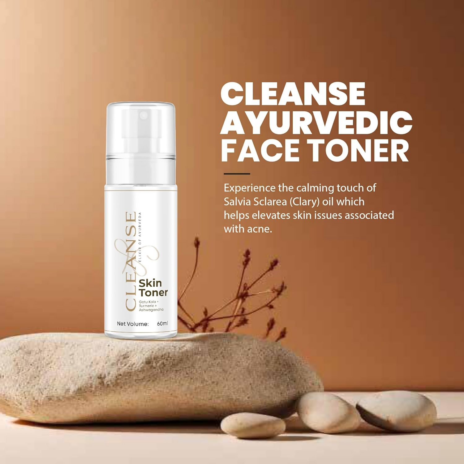 Cleanse Ayurveda Face Toner For Glowing Skin | Grocsy