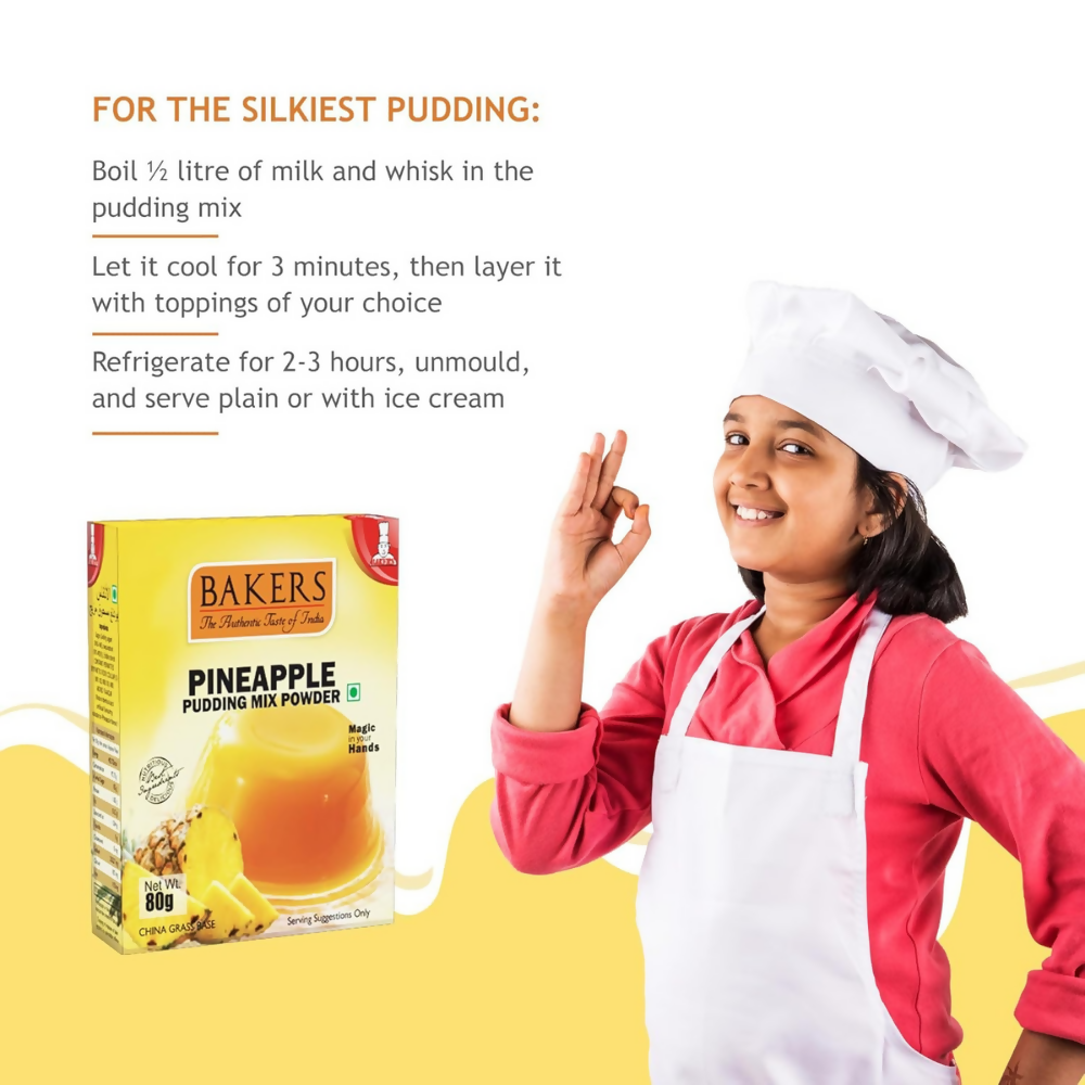 BAKERS Instant Pudding Mix - Pineapple Flavor | Grocsy