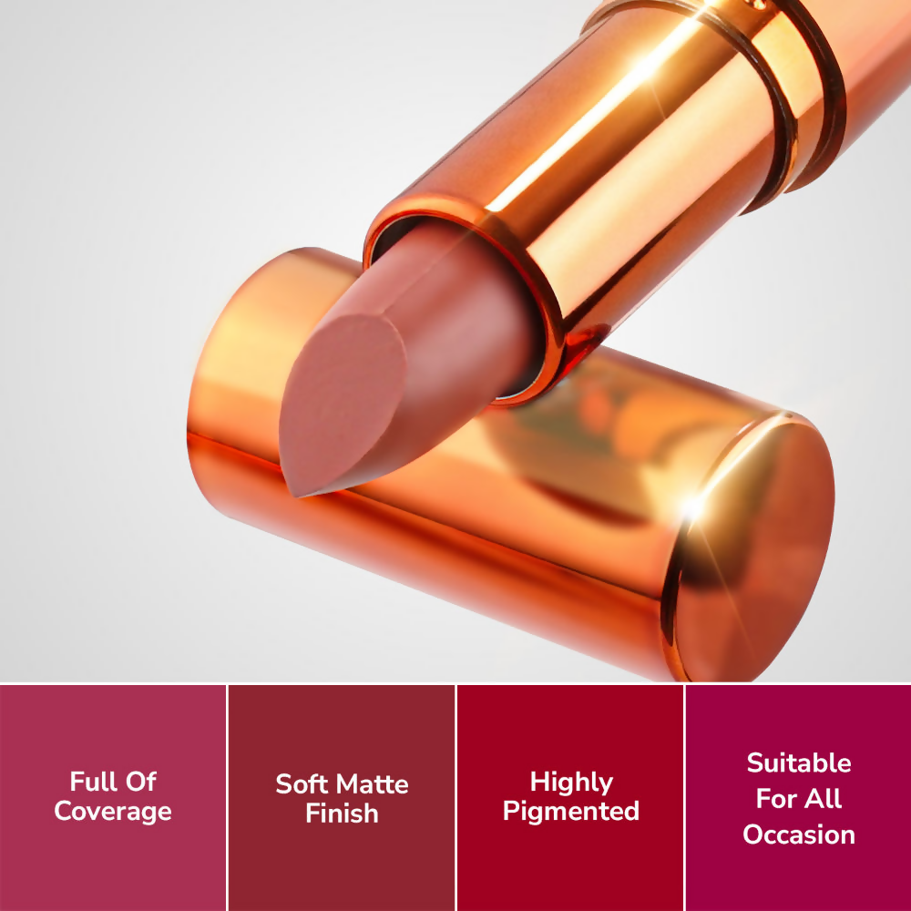 Mila Beaute Bold & Matte Long Lasting Highly Pigmented Lipstick - Red Carpet | Grocsy