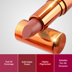 Mila Beaute Bold & Matte Long Lasting Highly Pigmented Lipstick - Red Carpet | Grocsy