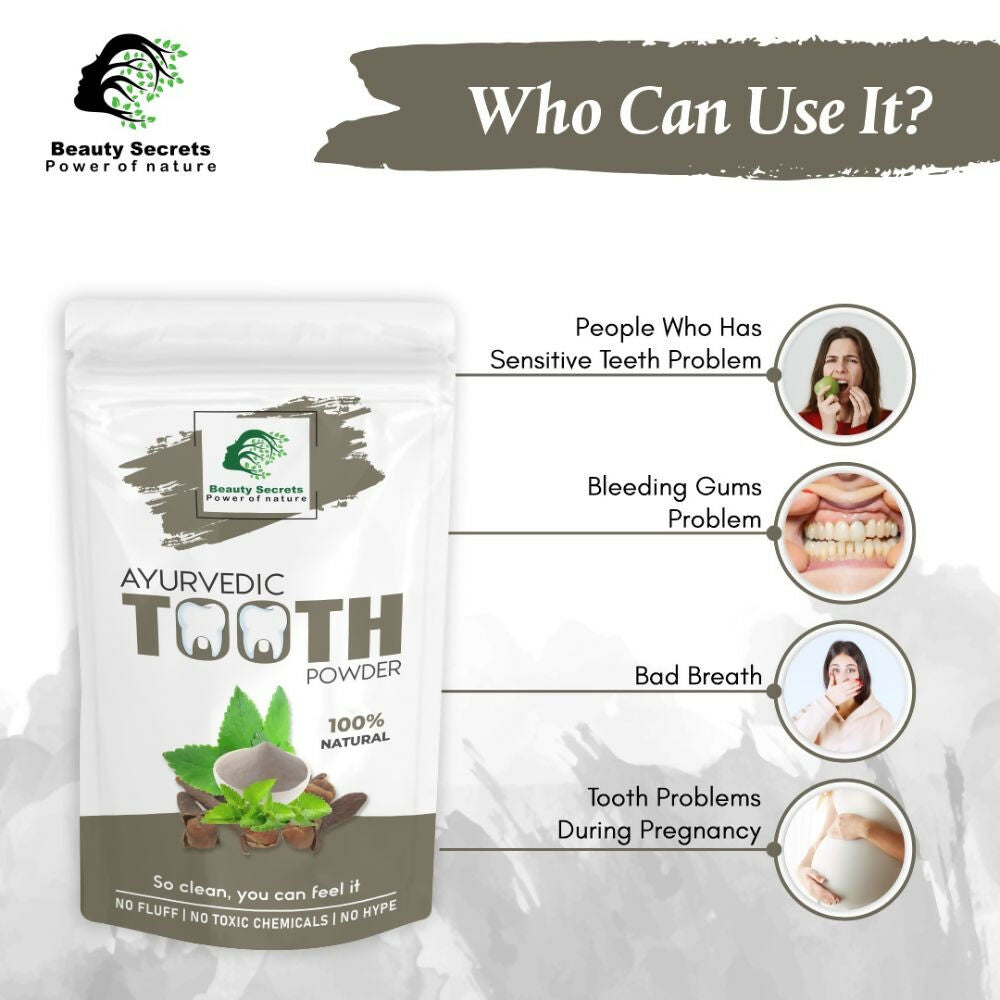 Beauty Secrets Ayurvedic Tooth Powder | Grocsy