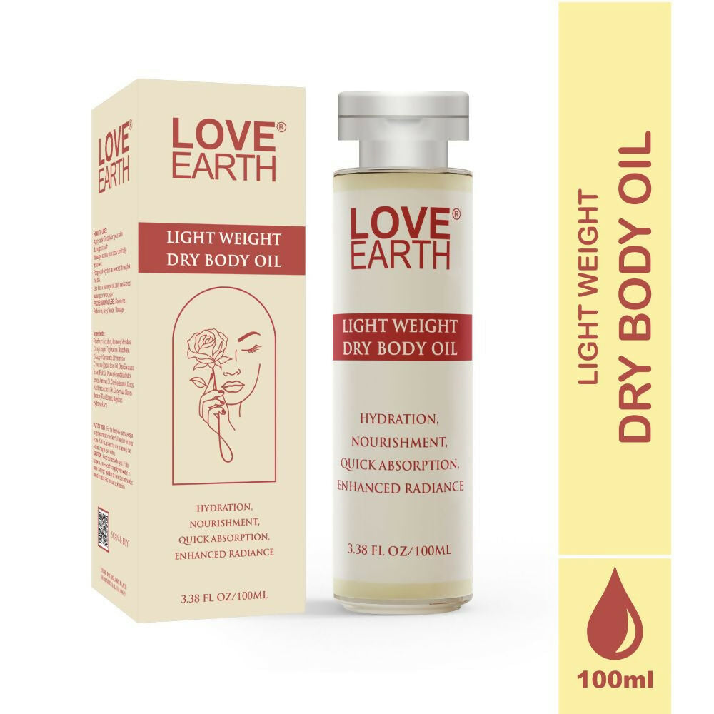 Love Earth Light Weight Dry Body Oil | Grocsy