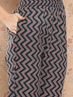 Yufta Women Floral Printed Regular Pure Cotton Kurta with Trousers & With Dupatta | Grocsy