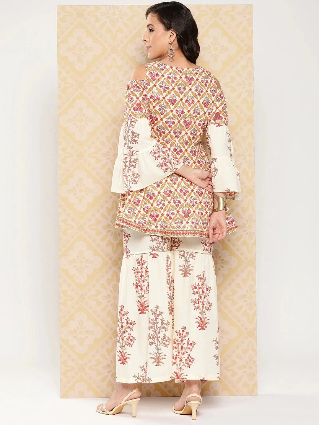 Yufta Women Printed Pure Cotton Ethnic Co-Ords | Grocsy