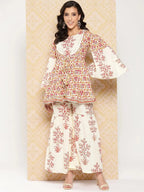 Yufta Women Printed Pure Cotton Ethnic Co-Ords | Grocsy