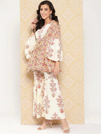 Yufta Women Printed Pure Cotton Ethnic Co-Ords | Grocsy