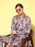 Yufta Women Printed Shirt with Trousers | Grocsy