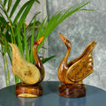 Sowpeace Pair of Wooden handcarved swan | Grocsy