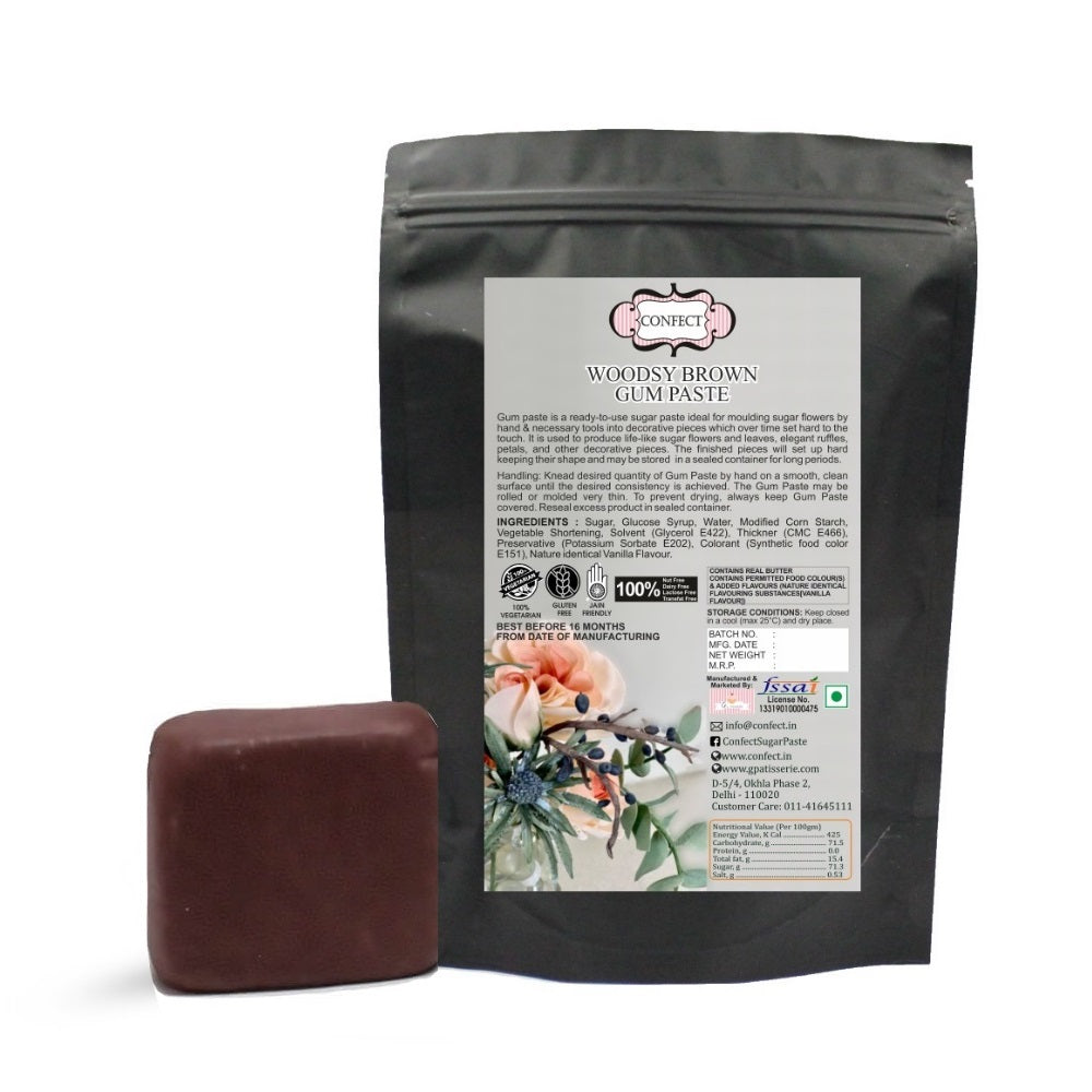 Confect Woodsy Brown | Edible Gum paste | Grocsy