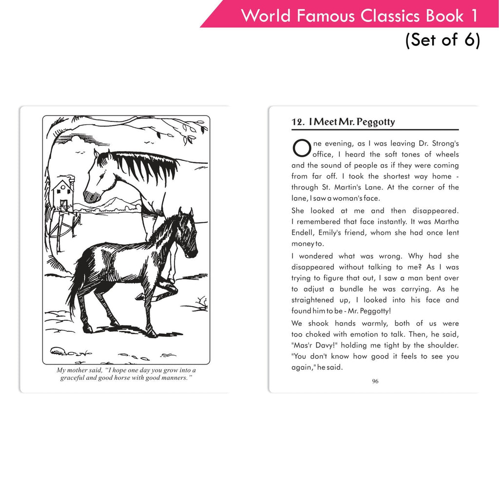 World Famous Classics Book 1 (Set of 6)| Ages 8-15 Year | Grocsy