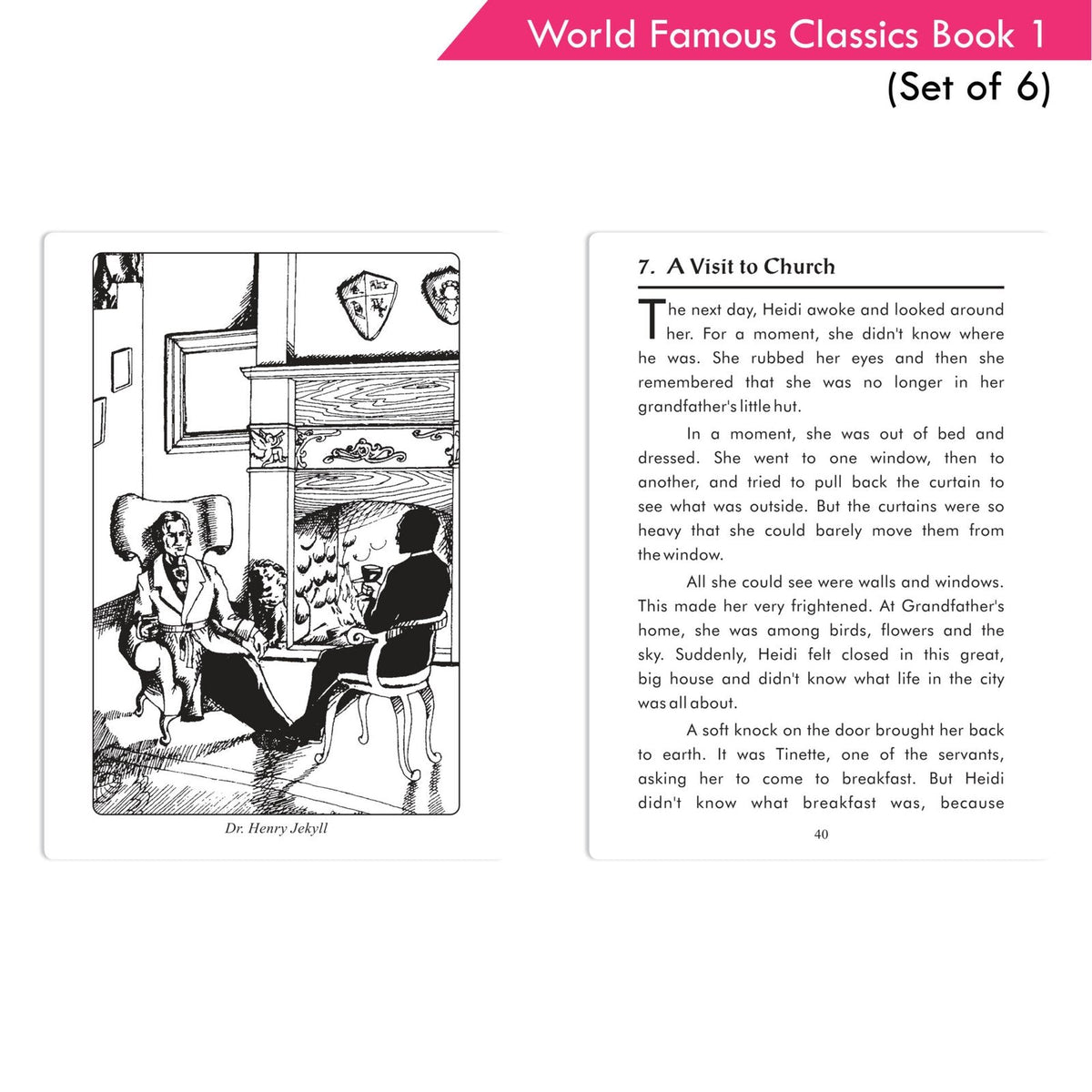 World Famous Classics Book 1 (Set of 6)| Ages 8-15 Year | Grocsy