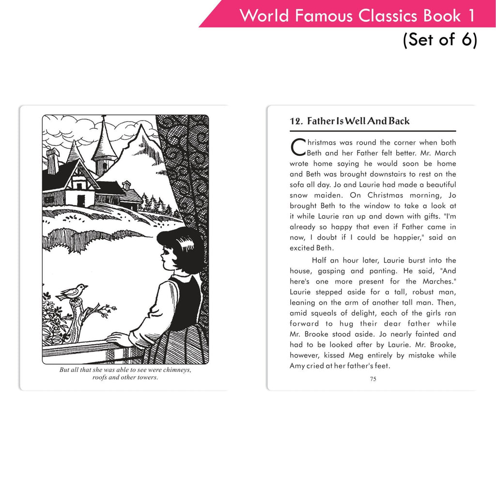World Famous Classics Book 1 (Set of 6)| Ages 8-15 Year | Grocsy