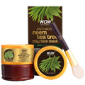 Wow Skin Science Anti-Acne Neem & Tea Tree Clay Face Mask | Grocsy