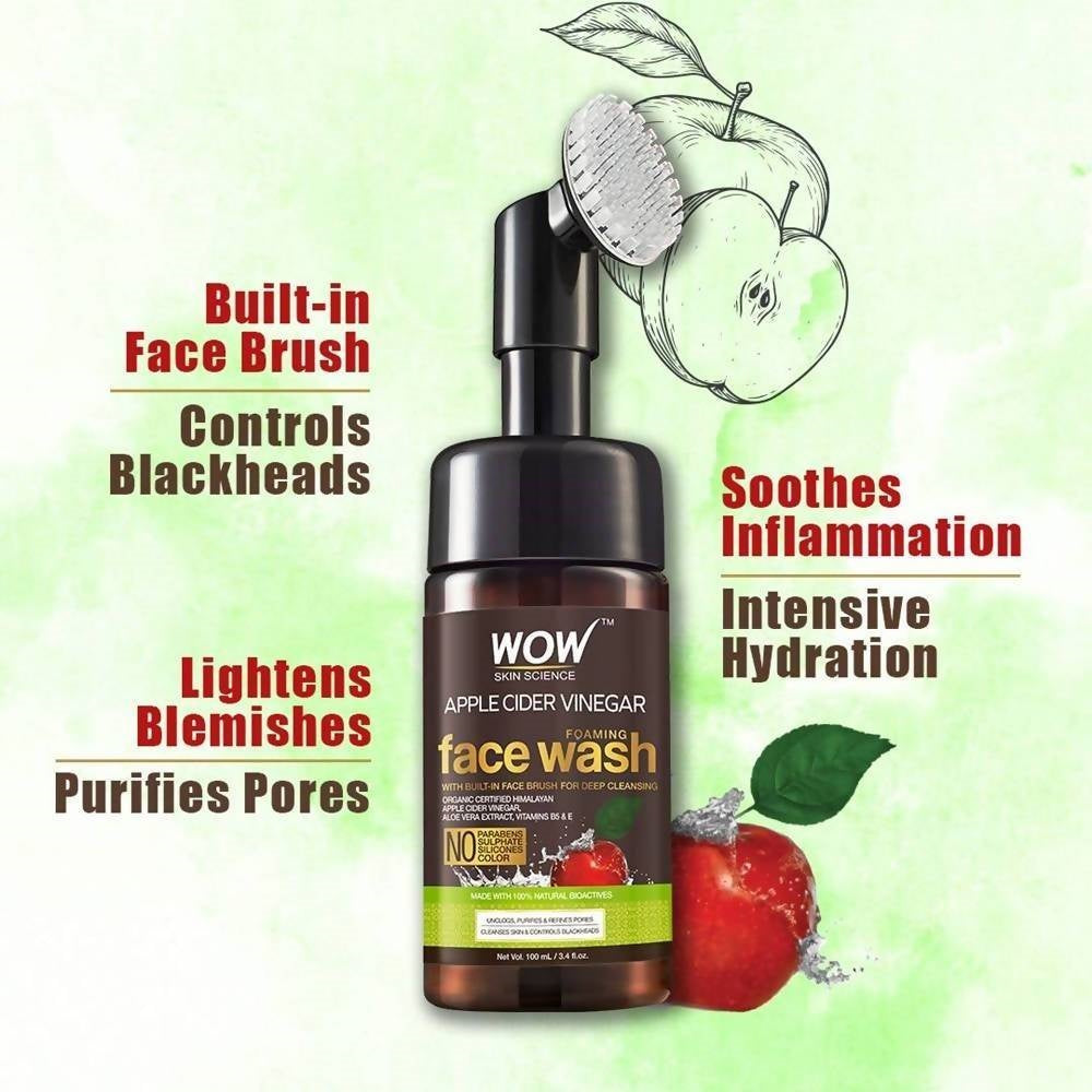 Wow Skin Science Apple Cider Vinegar Face Wash | Grocsy