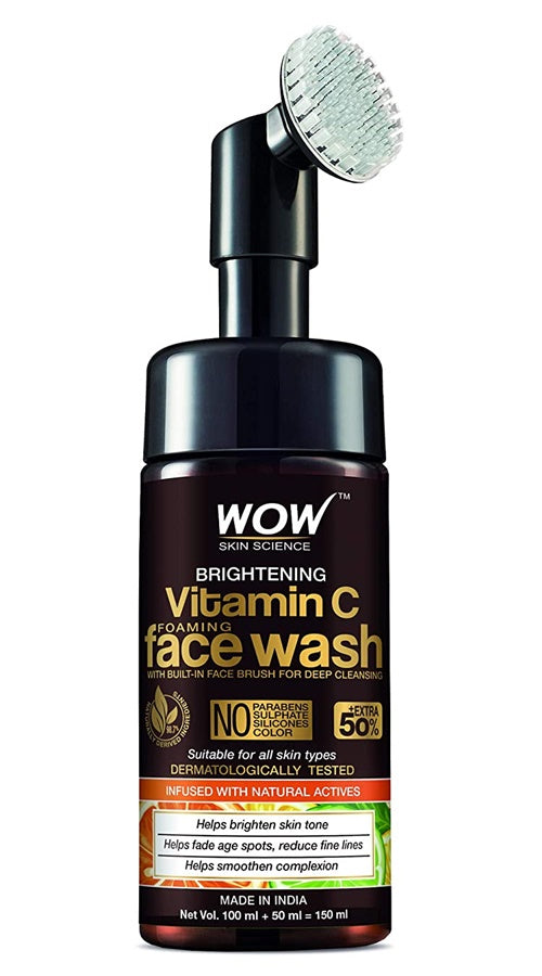 Wow Skin Science Vitamin C & Niacinamide Brightening Foaming Face Wash | Grocsy