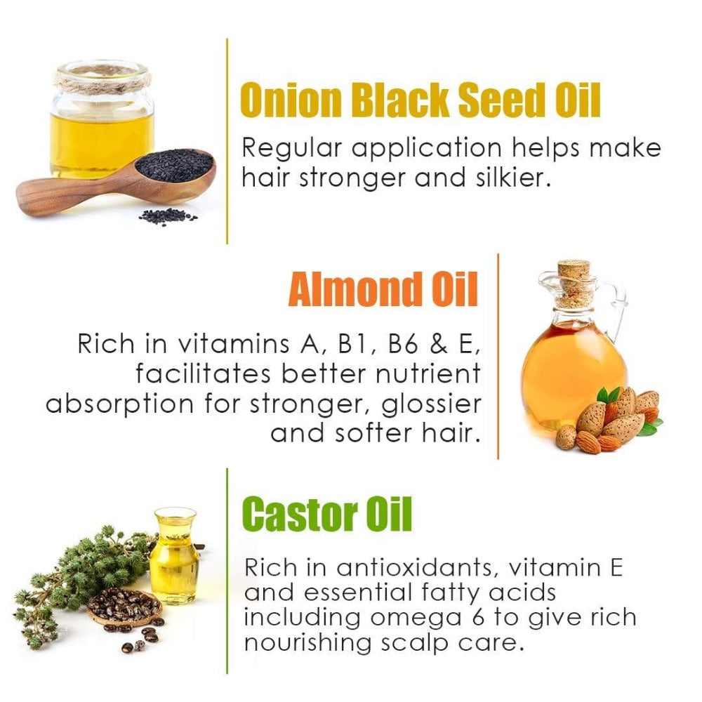 Wow Skin Science Onion & Collagen Anti-Hairfall Hair Oil | Grocsy