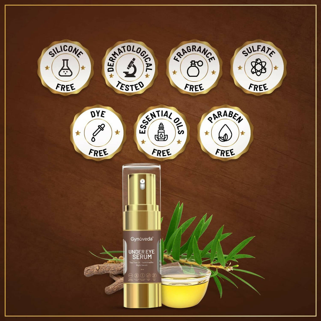 Gynoveda Under Eye Serum For Dark Circles Puffiness | Grocsy