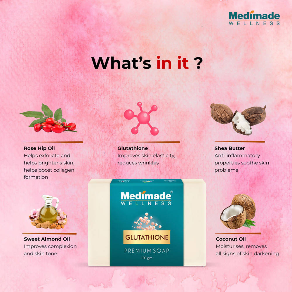 Medimade Wellness Glutathione Premium Soap | Grocsy