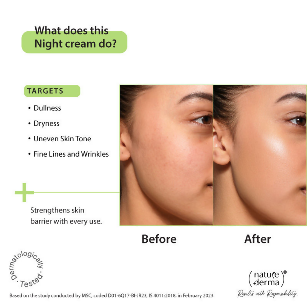 Nature Derma Moisture Replenish Night Cream | Grocsy