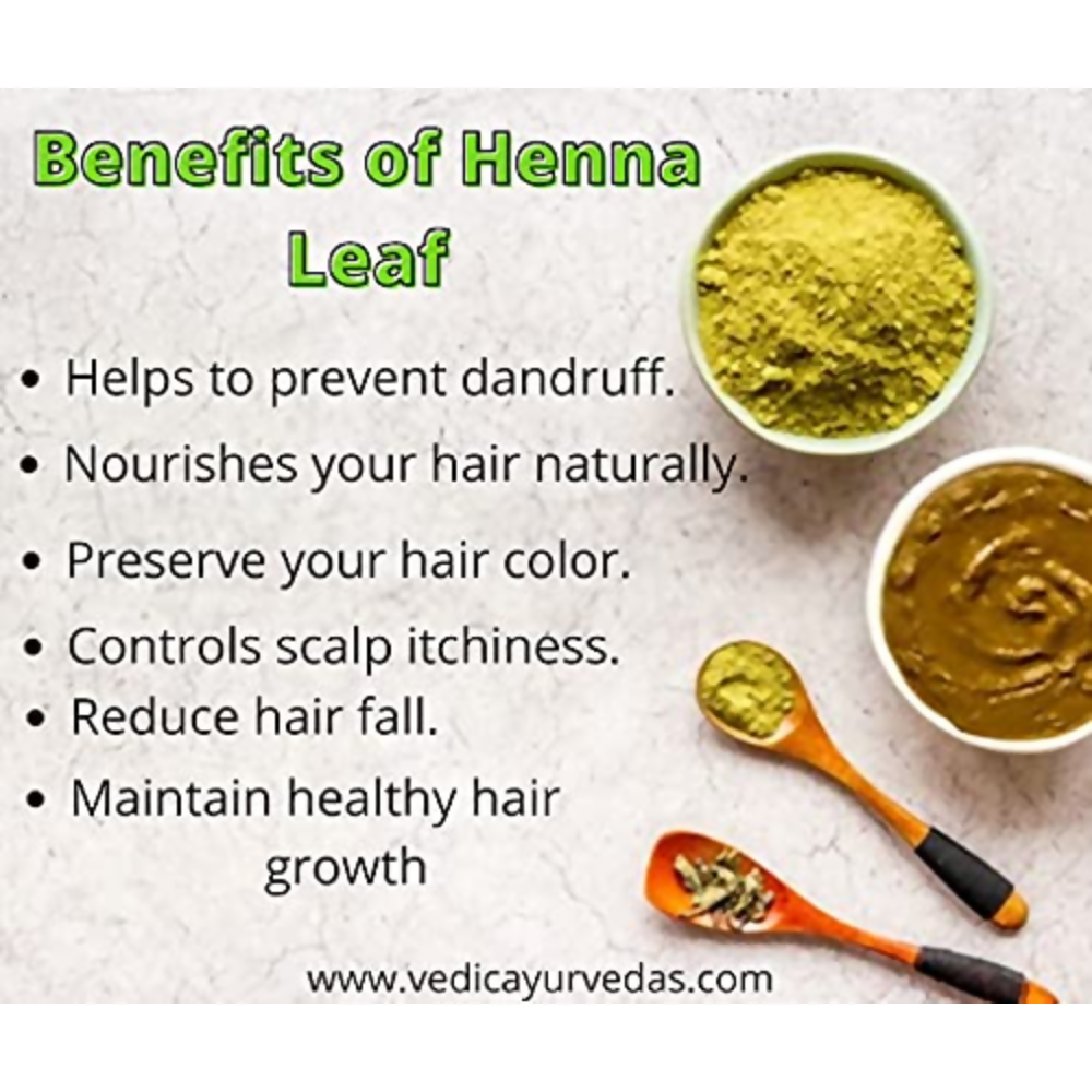 VedicAyurveda Henna Leaf Powder | Grocsy