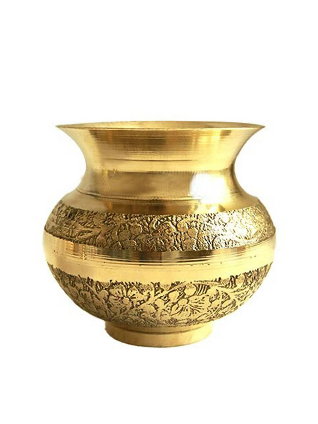 PujaNPujari Gold-Toned Brass Pooja Kalash Lota | Grocsy