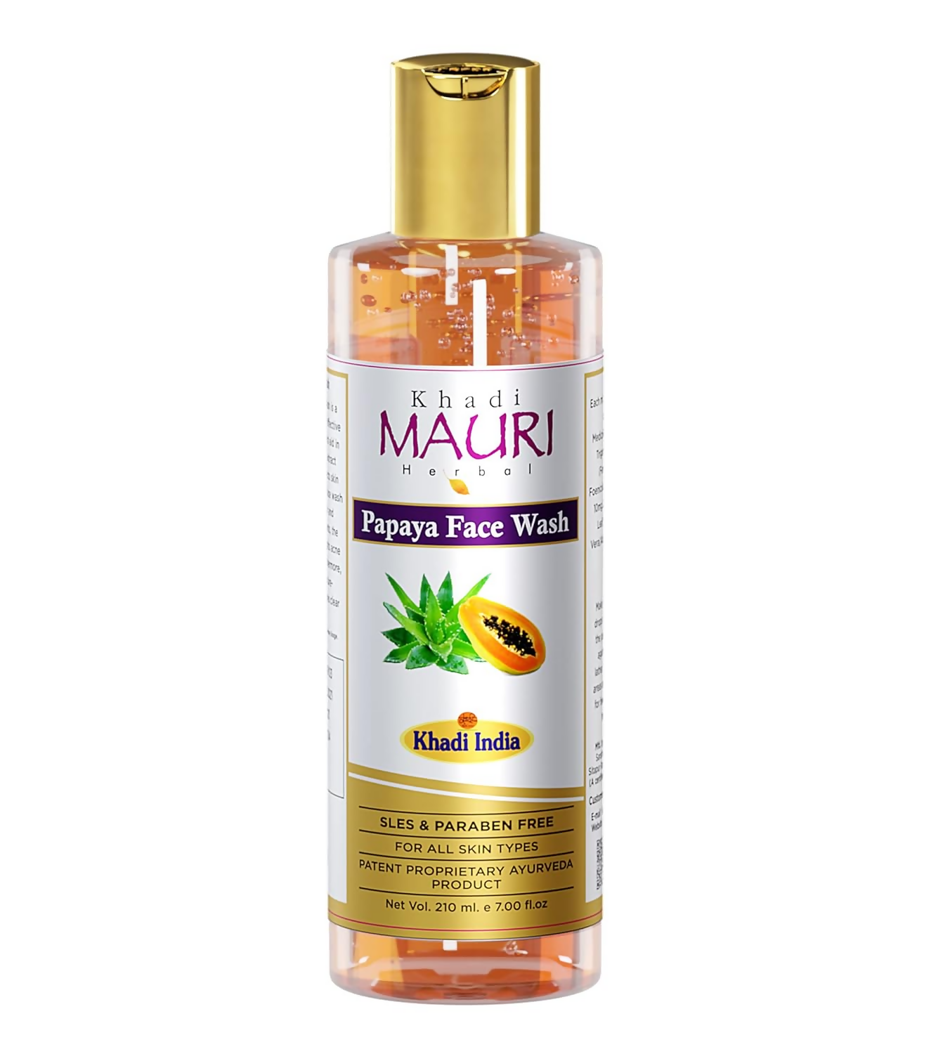 Khadi Mauri Herbal Anti Tan Papaya Face Wash | Grocsy