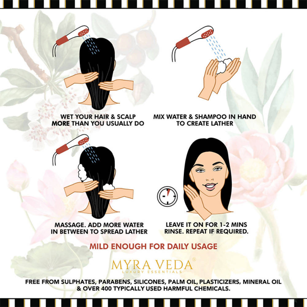 Myra Veda Moroccan Argan & Blackseed Restorative Shampoo | Grocsy