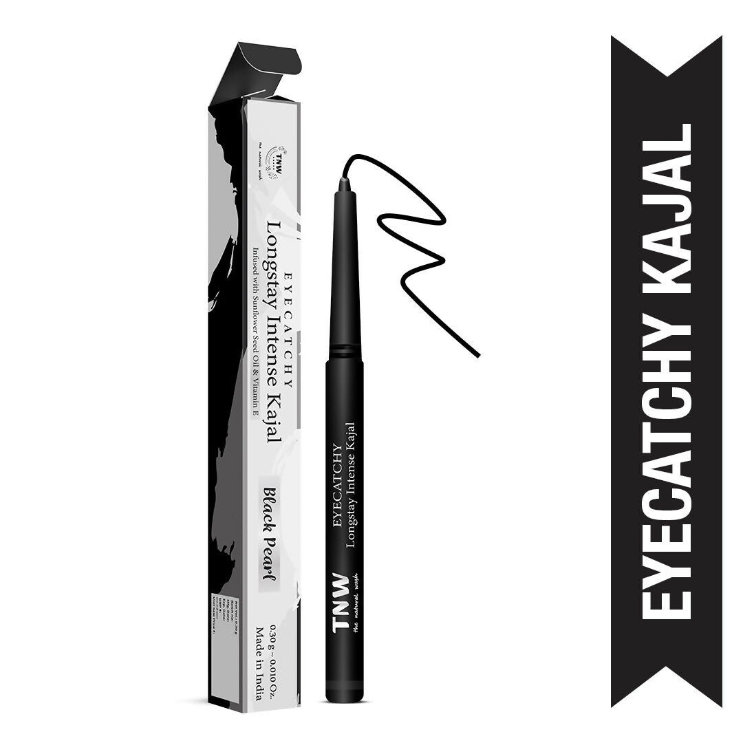 The Natural Wash Eyecatchy Longstay Intense Kajal - Black Pearl | Grocsy
