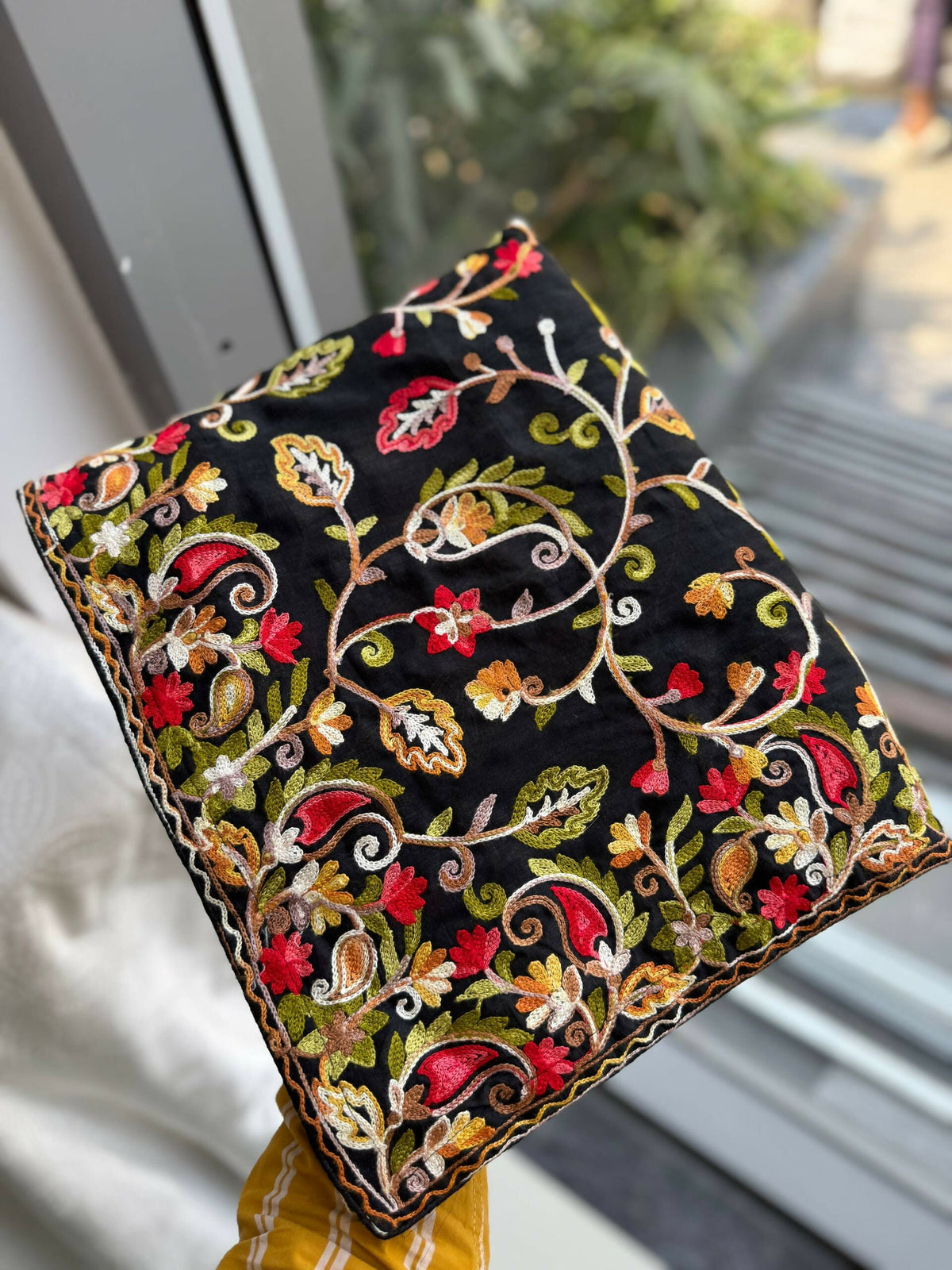 Teeya Creation New Latest Party Wear Lucknowi Soft Silk Saree-Black | Grocsy