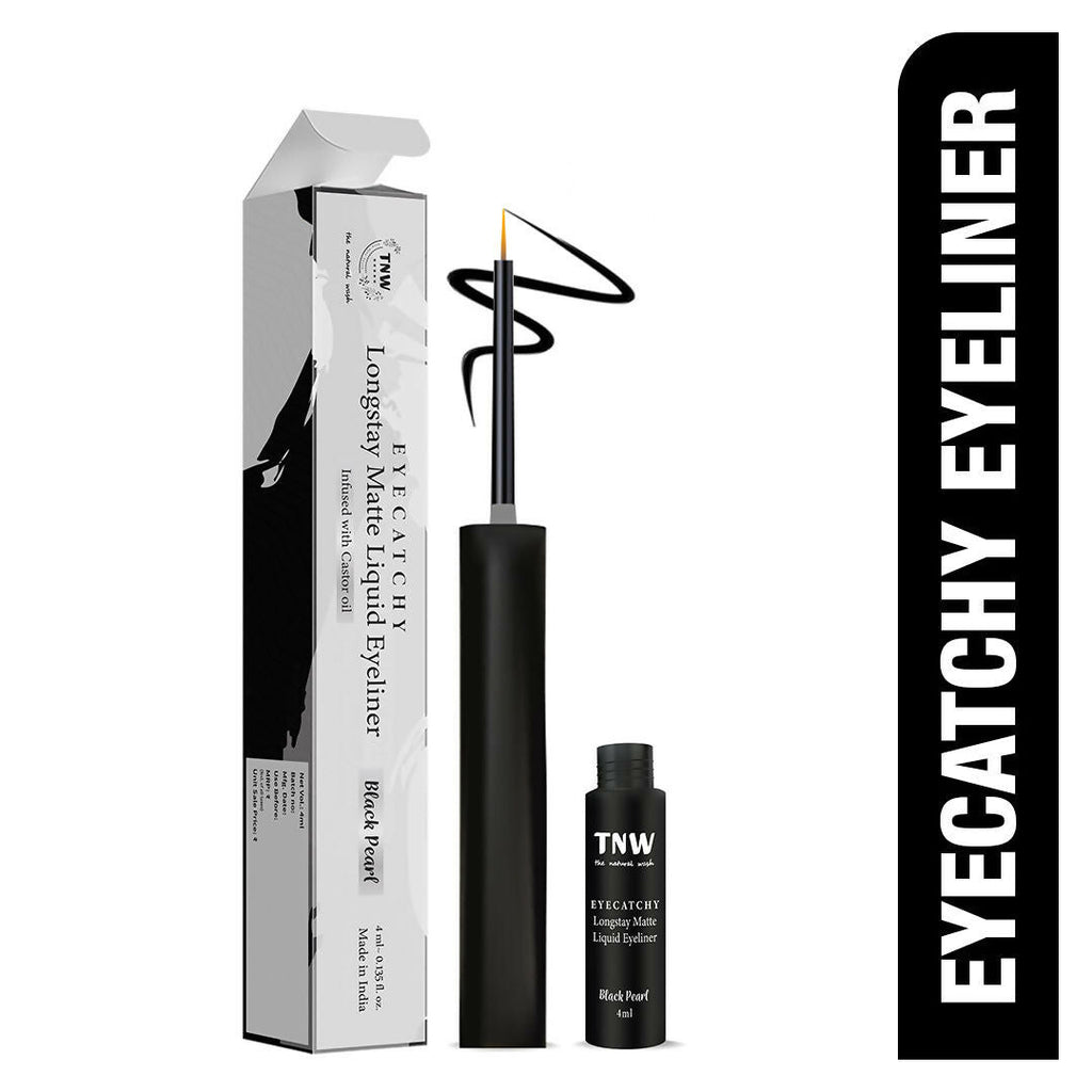 The Natural Wash Eyecatchy Longstay Matte Liquid Eyeliner - Black Pearl | Grocsy