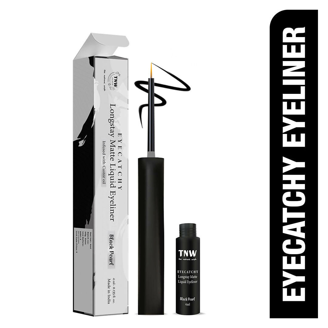 The Natural Wash Eyecatchy Longstay Matte Liquid Eyeliner - Black Pearl | Grocsy